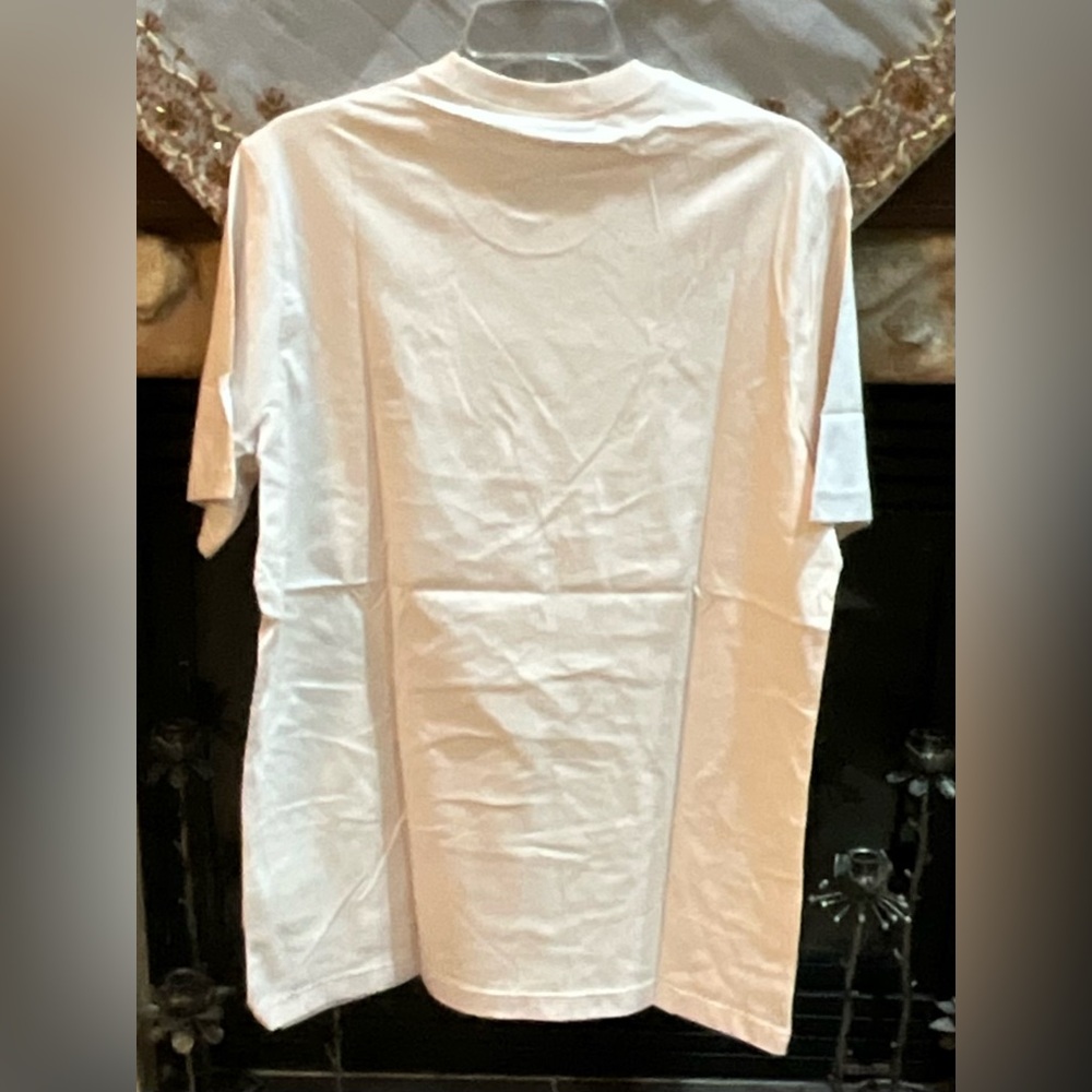 Adidas Cream Short Sleeve Tee Classic Design - Picture 4 of 5